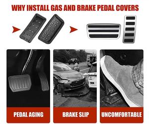 LUMA Penutup Pedal Gas & Rem Mobil Berkualitas Tinggi Bahan ABS untuk Bronco 2021-2024 2/4-Pintu Pemasangan Mudah Warna Hitam - Product Image 5