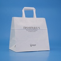 Sac à emporter personnalisable en papier kraft recyclé avec impression flexo pour bouteilles de bière – Promotion tendance et utilisation en supermarché