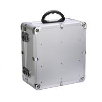 Caja de almacenamiento de caja de carga portátil plateada de 32 ranuras para sistema de guía turístico inalámbrico Retekess TT106
