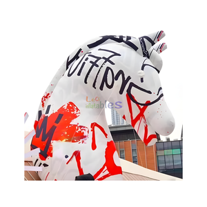 Özel dev şişme at kafası şişme Unicorn karikatür at bebek asılı dekorasyon için - Product Image 1