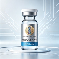Étiquettes adhésives personnalisées HD imperméables aux peptides, autocollants pour flacons de 2 ml, 3 ml, 10 ml pour bouteilles de compléments alimentaires
