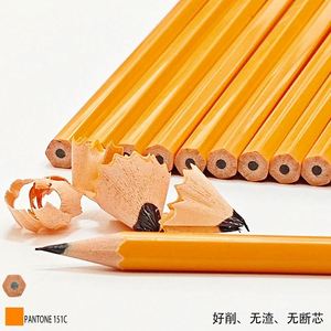 Wholesale School Pencils Yellow Wooden with Graphite Lead HB Writing Level Red <b>Eraser</b> Tips for Students - Product Image 4