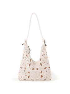 Borsa a tracolla estiva alla moda 2026 - Chiusura a penna in cotone all'uncinetto - Stile transfrontaliero - Product Image 1