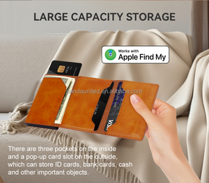 Tùy chỉnh tìm thấy ví của tôi Tracker tối giản cửa sổ bật lên ví từ chủ thẻ RFID An toàn trượt thông minh định vị <span class=keywords><strong>iTag</strong></span> đứng chống mất - Product Image 4