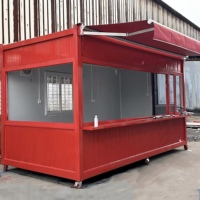 Magasin Modulaire Conteneurisé à Montage Rapide, Boutique de Détail Mobile, Magasin de Proximité Conteneurisé pour l'Extérieur