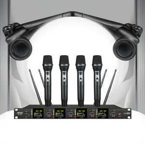 Micrófono Inalámbrico Profesional UHF de Alta Calidad de Fábrica OEM, Sistema de Micrófono Inalámbrico para Conferencias - Product Image 3