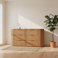 Commode à 6 tiroirs en chêne massif de style français MYHOME, couleur personnalisable, panneau en contreplaqué durable, meuble de rangement pour chambre à coucher, pour la maison