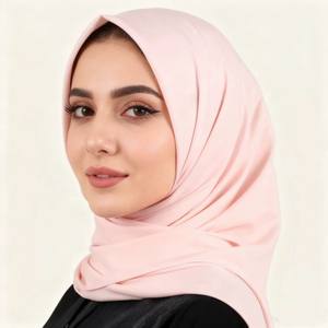 Hijab islamique ethnique de haute qualité, foulard en satin uni long, hijab de couleur unie, hijab de grande taille pour femmes musulmanes - Product Image 5