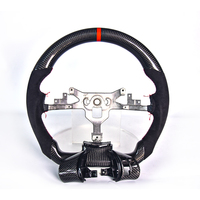 Volant de direction en fibre de carbone forgée modifié pour Chevrolet Corvette C6, assemblage en cuir suédé perforé, personnalisé