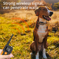 Elektrisches Anti-Bell-Halsband für Hunde mit Fernbedienung, wiederaufladbar, IP65 wasserdicht, staubdicht, TPU, reflektierend, verstellbar, mit Schock-, Vibrations- und Statischer Energie-Funktion