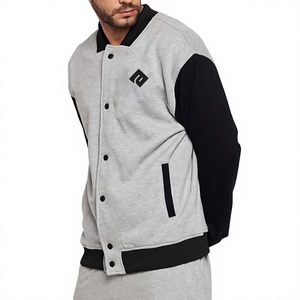 Veste Letterman à capuche chaude pour hommes avec col montant et logo avant Veste d'hiver imperméable et respirante Design élégant - Product Image 2