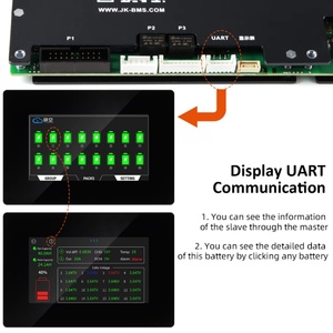 คลังสินค้าโปแลนด์ V19 รุ่นล่าสุด JK BMS PB2A16S20P พร้อมหน้าจอ 4.3 นิ้ว 16S 48V 100A 200A สมาร์ท BMS สำหรับอินเวอร์เตอร์ Growatt Deye - Product Image 4