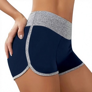Women's High Waist Striped Knitted Eco-friendly Cotton Polyester Elastic Waist Regular Fit Sporty Breathable Shorts - Product Image 5