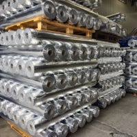 Feuille d'aluminium PE laminé feuille tissée comme isolation de vapeur et thermo réflexion