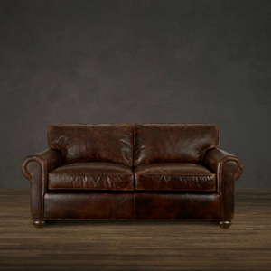 Canapé Rhoohill personnalisé de style américain, en <span class=keywords><strong>cuir</strong></span> véritable italien, pour salon, style campagne française rétro, <span class=keywords><strong>3</strong></span> <span class=keywords><strong>places</strong></span> - Product Image 3