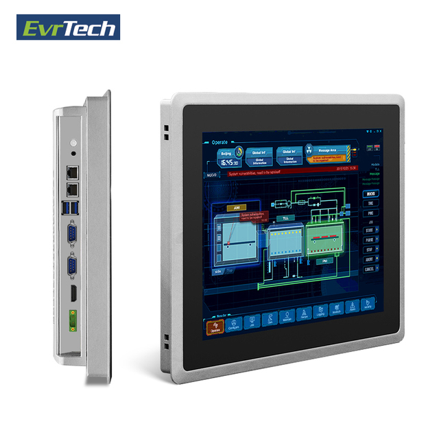Factory Direct Sales Intel 4th Wall Mounted Embedded  Tablet IP65 Waterproof Industrial All in One Touch Screen Panel PC