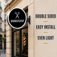 Boîte à lumière LED carrée personnalisée double face, panneau publicitaire mural extérieur pour logo, enseigne lumineuse pour devanture de magasin