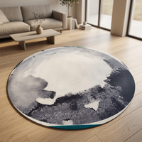 Tapis en nylon imprimé à la machine, design luxueux, forme ronde pour salon, tapis de haute qualité pour salon, prix de gros