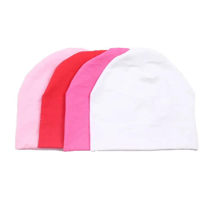 Bonnet en coton pour enfant de 0 à 6 mois, nouveaux chapeaux, solides et tendance