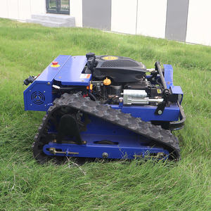 Garten Fernbedienung Rasenmäher zum Verkauf Gummi Crawler Roboter Benzin Selbst fahrend - Product Image 6