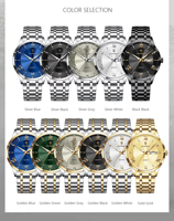 Reloj de Pulsera para Hombre con Correa de Acero Inoxidable, Nuevo, Casual, de Cuarzo, con Visión Nocturna, Resistente al Agua
