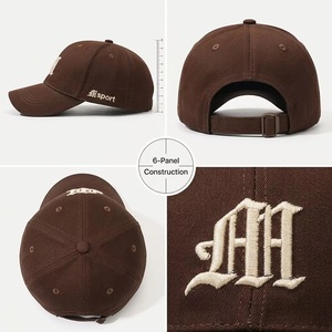 Casquette de baseball en coton 6 panneaux, logo OEM ODM personnalisé, broderie 3D 3,5 mm, motif AH Sport, usine streetwear, faible MOQ, livraison rapide - Product Image 4