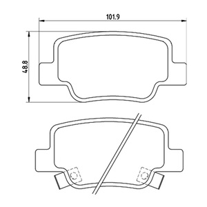 4863602010 pastiglie dei freni posteriori D2077 per <span class=keywords><strong>Toyota</strong></span> <span class=keywords><strong>VERSO</strong></span> - Product Image 1