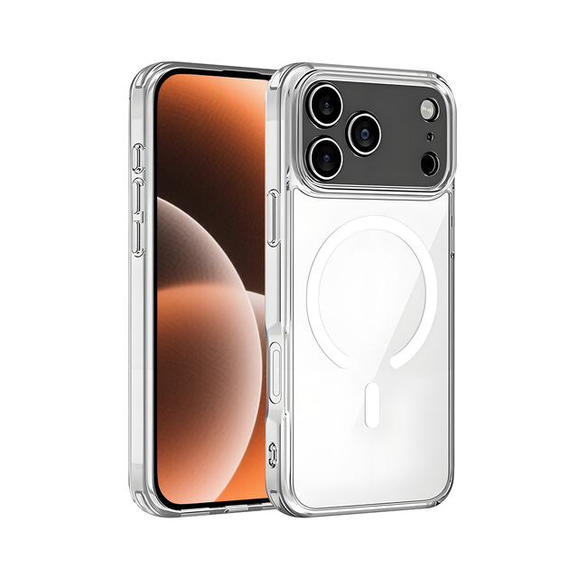 For Ultra Hybrid MagFit Clear TPU Phone Cover for iPhone 17 Series with Camera Control Anti-Yellowing Full for Compatibility