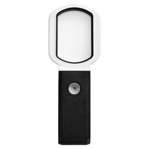 多功能手持三折双镜放大镜带刻度阅读书报仿古纺织品 - Product Image 1