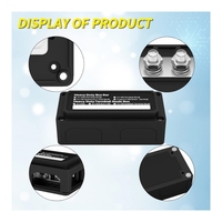 Bloc de distribution d'alimentation étanche 300A 12V DC Marine Solar -Positive & Ground 3/8 "M10 4 Goujons Bornier robuste Barre omnibus
