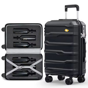 MGOB 20 24 28 인치 수하물 듀얼 스피너 휠 체크 가방 TSA 잠금 경량 내구성 PP 수하물 세트 - Product Image 2