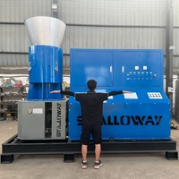 Machine à granulés de bois à matrice plate industrielle STALLOWAY 800, haute capacité, pour la production de biocarburant à partir de sciure de bois et de biomasse
