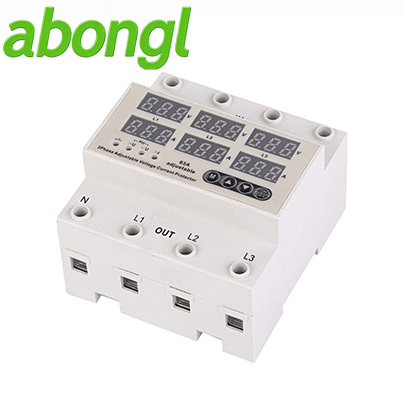 Abongl EWJ High Quality Three Phase AC Copper 20 KVA Voltage Protector LED Display 0.99 Efficiency Adjustable Over/Under Voltage