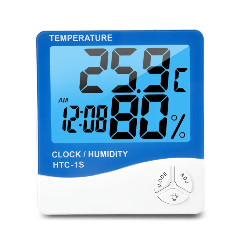 เทอร์โมมิเตอร์วัดความชื้นในอากาศ,ดิจิทัล LCD ในร่มสะดวกวัดความชื้น