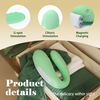 Usine Hot-Sell Sans Fil Télécommandé Double-Vibration Insérable Gode G-Spot Intimité Jouet pour Couples Assurant Femmes