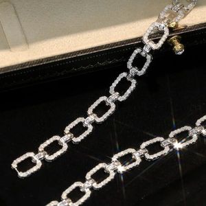 Xinfly Custom Luxury Fine Jewelry <b>Bangle</b> 18K Pure White Gold 4.3ct Natural Diamond Bracelet for <b>Men</b> Women - Product Image 2