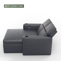 BFP Heim- und Gewerbe-Projektmöbel Heimkino-Sitze Echtleder und Mikrofaser-Leder Polstersofa