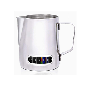 600 ml Milchschaum krüge mit integriertem Thermometer Edelstahl kännchen Espresso Dampf milch krug - Product Image 1