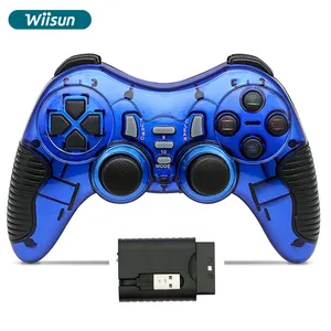 Controle 6 em 1 2.4g sem fio, controlador wireless para jogos, joystick para tv box/pc, gamepad para ps2/ps3/pc360/android