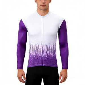 Custom Design Lightweight Outdoor Long Sleeve Breathable <b>Bike</b> Riding Jersey Quick Dry Professional Team Bicycle Cycling Jersey - Product Image 6