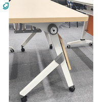 Meubles de bureau modernes XYJ, table de conférence pliable, poste de travail pour deux personnes, table de formation simple, bureau de formation informatique pour salle de réunion