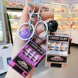 Ensemble de porte-clés mini machine à sous de casino, souvenirs de Las Vegas, pendentifs porte-bonheur jackpot, cadeaux de jeu originaux pour les amateurs de casino - Product Image 3