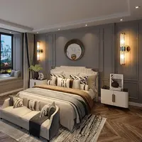 Lâmpada nórdica de parede decorativa, moderna, luxuosa, de cristal, para área interna, para iluminação de parede, para hotel, casa e sala de estar, lâmpada de cama, novo, 2022