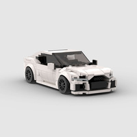 Compatible avec les briques de marque, petites pièces, voiture de course MOC, jouets de construction éducatifs à assembler soi-même, blocs de construction en plastique ABS