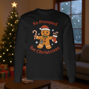 T-shirt à manches longues en forme de pain d'épices pour diabétiques, idéal pour Noël - Product Image 3