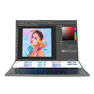 16.1 인치 게이밍 노트북 듀얼 스크린 터치 i7 CPU 16GB + 1TB 노트북 (2K 해상도 60hz 재생 빈도)