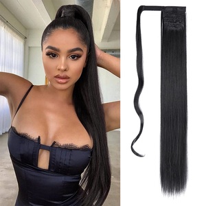 Mái tóc giả đuôi ngựa AliLeader 34 inch, kiểu kẹp, tóc tổng hợp ombre, dài thẳng, dành cho nữ - Product Image 1