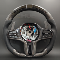 Volant chauffant en fibre de carbone avec LED pour BMW Série G M5 F90 X5M F85 X6M F86 G20 G30 X5 G05 X6 G06 M340i M440i
