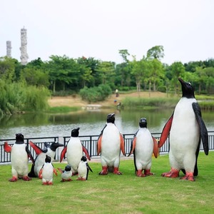 รูปปั้นเพนกวินจักรพรรดิ2025 FRP/งานฝีมือเรซินประติมากรรมคิงเพนกวิน/ธีมมหาสมุทรเครื่องประดับนกเพนกวินงานหัตถกรรม - Product Image 2