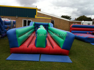 Parcours de Bungee Gonflable Commercial 2-en-1, Jeu Sportif Interactif, Matériau PVC, Taille 2mx12m, Toutes Saisons, Portable - Product Image 5